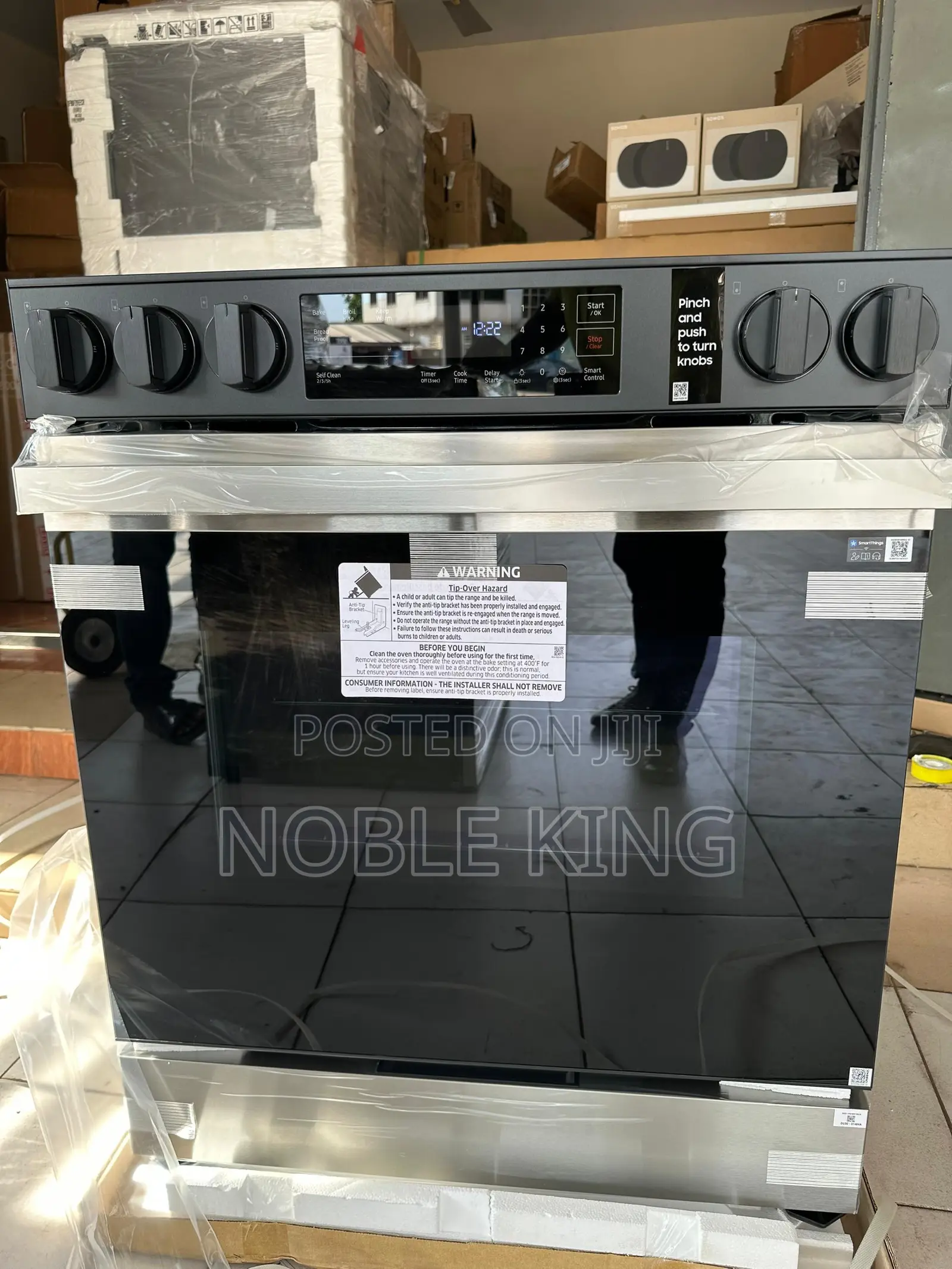 Bespoke Slide-in Gas Range Fingerprint Resistant | Wi-fi | 6.0 Cu.Ft.