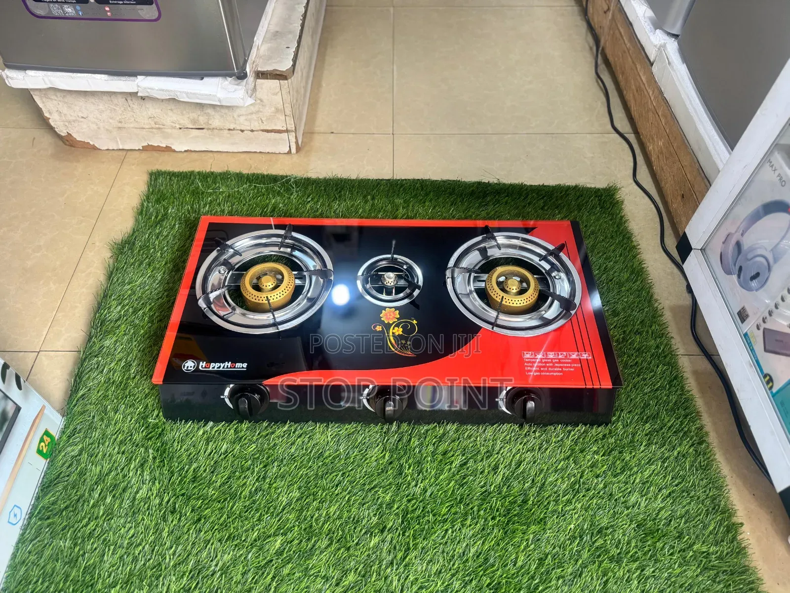 Quality 3 Burner Gas Stove(Glass Type)