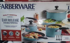 Farberware Easy Clean 12 PCS Nonstick Cookware Set With Cooking Tools