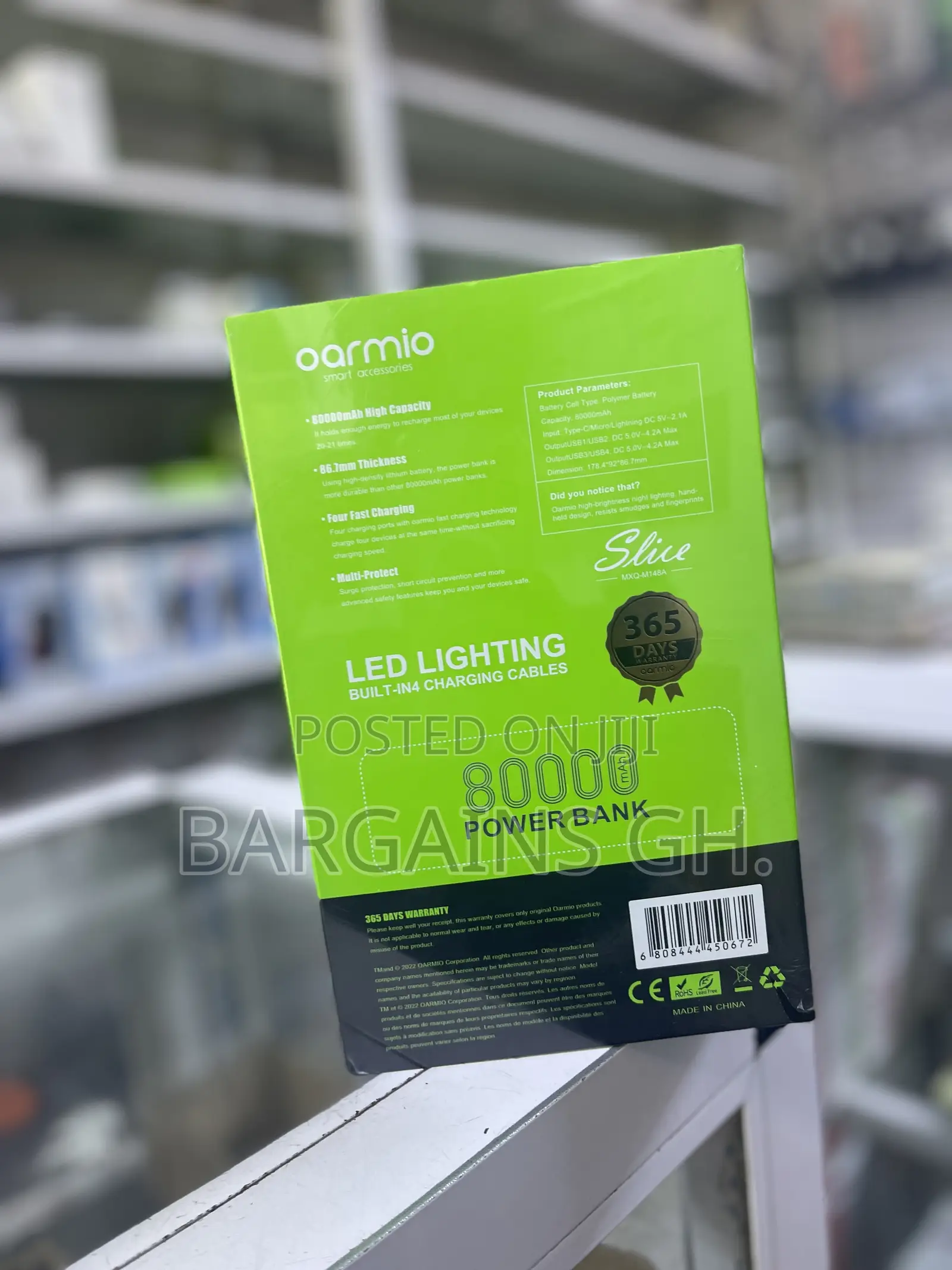 Oarmio 80,000mah Big Capacity Power Bank