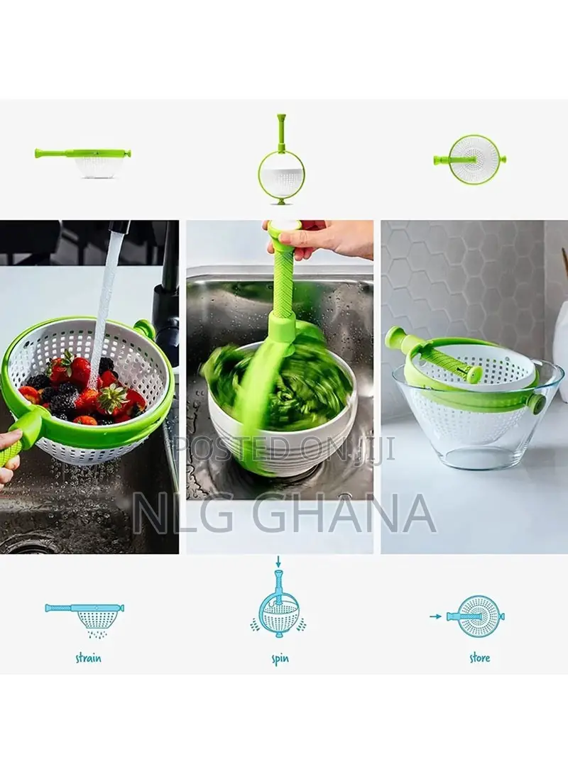 Spin Cleaning Strainer Washing Basket With Handle. Tvx11138