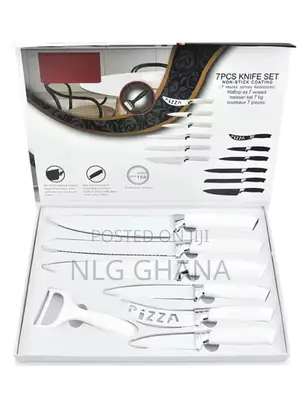 7pcs Stainless Steel Non-Stick Coating Kitchen Knife Set. Ghx1881