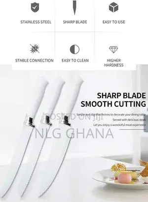 7pcs Stainless Steel Non-Stick Coating Kitchen Knife Set. Ghx1881