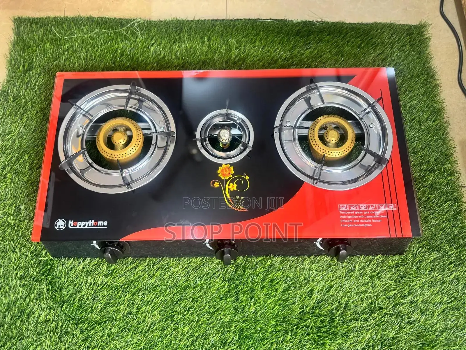 Quality 3 Burner Gas Stove(Glass Type)