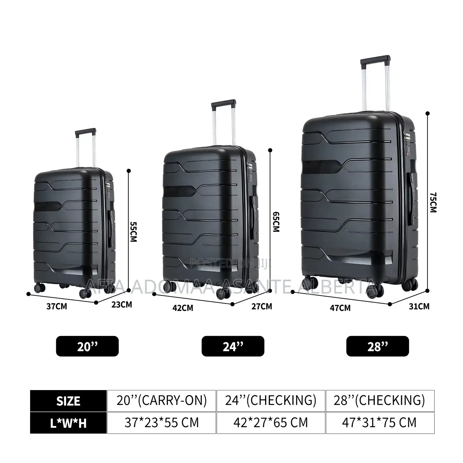 3 Set Unbreakable Traveling and Luggage Bag