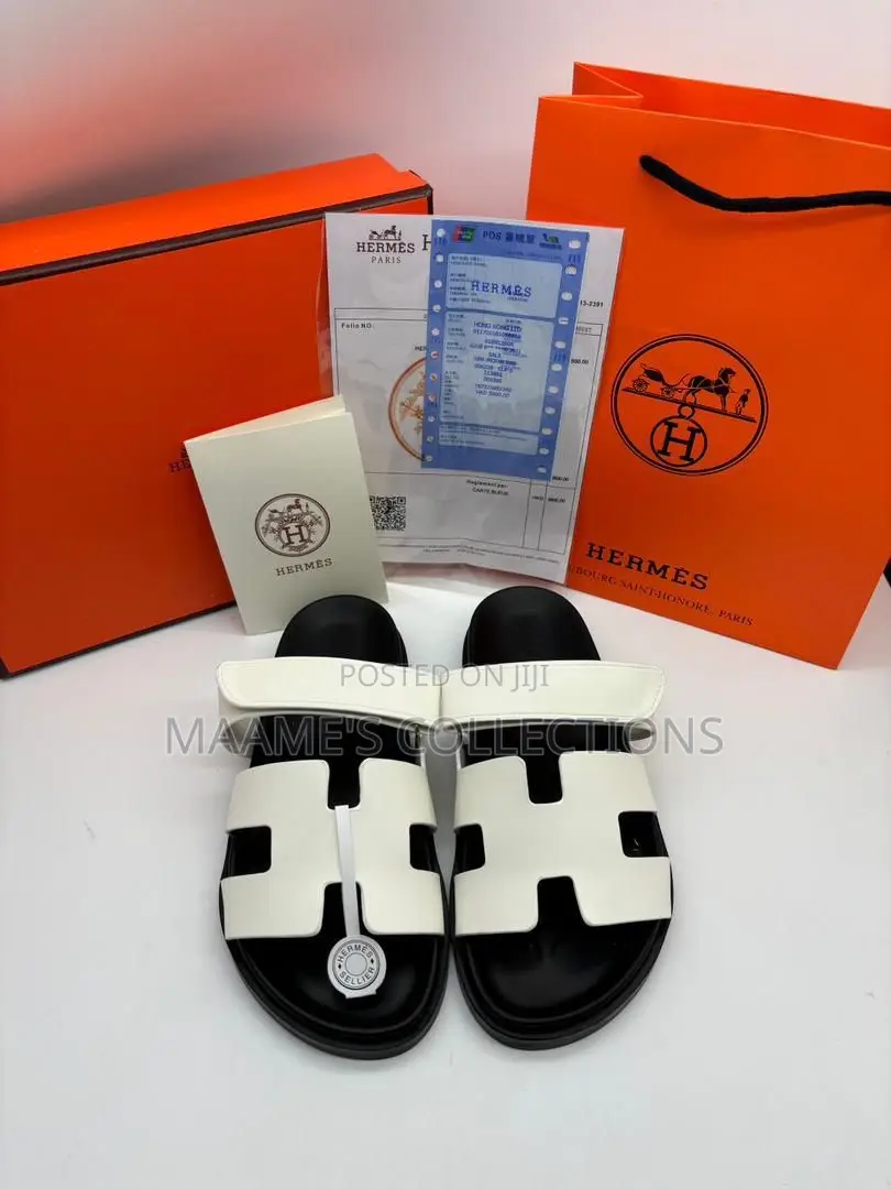 Original Hermes Leather Slippers ( in a Box) Size 37- 42