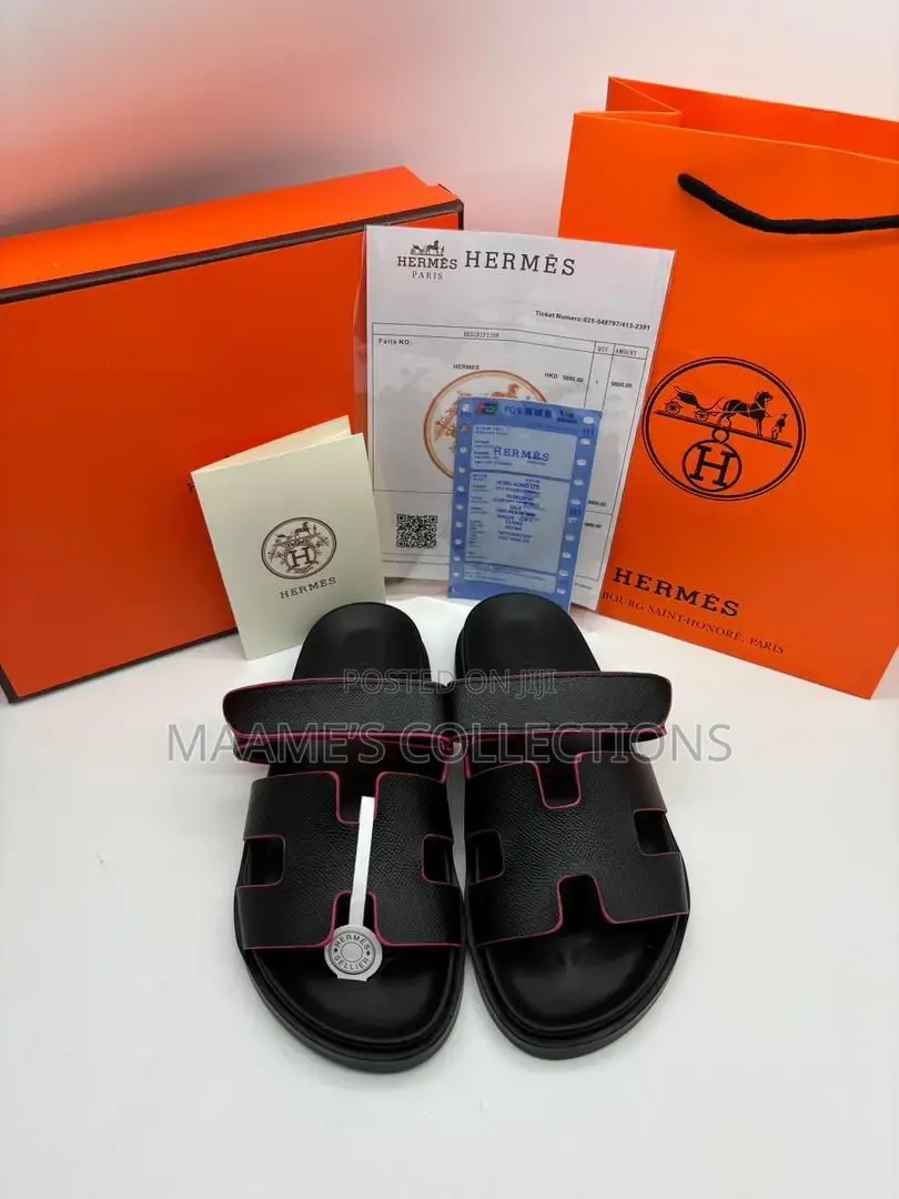 Original Hermes Leather Slippers ( in a Box) Size 37- 42
