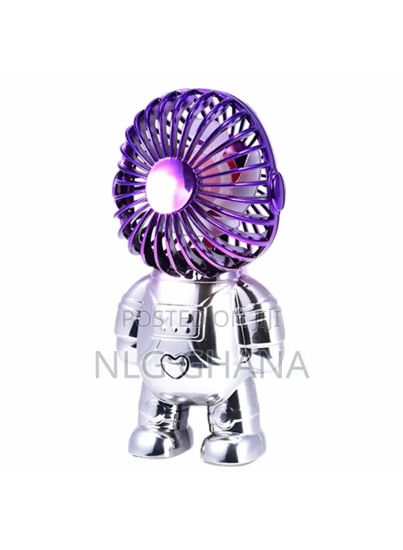 Electroplating Astronaut Abs Mini Handheld Desktop Fan. Tvx18314