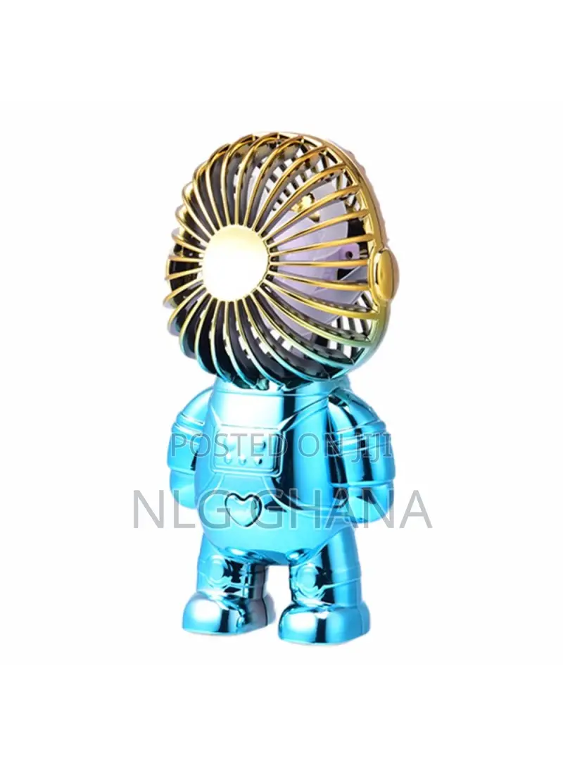 Electroplating Astronaut Abs Mini Handheld Desktop Fan. Tvx18314