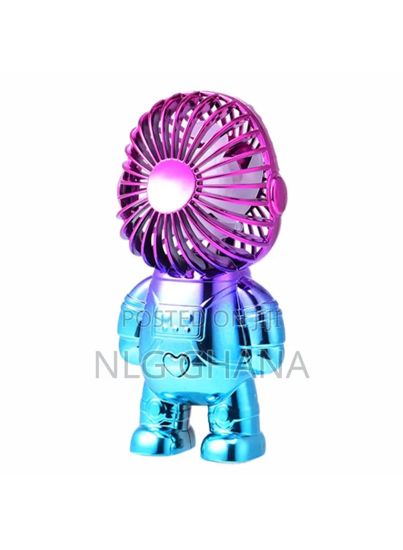 Electroplating Astronaut Abs Mini Handheld Desktop Fan. Tvx18314