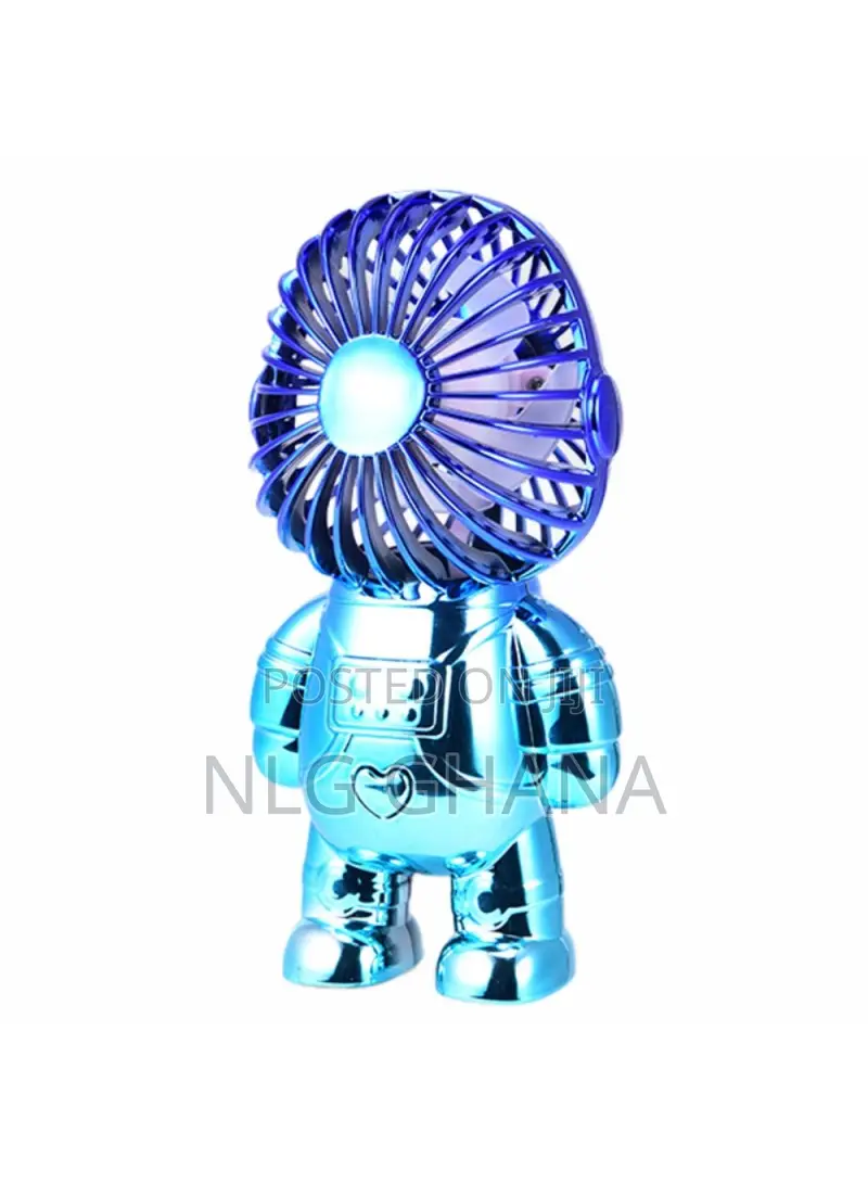 Electroplating Astronaut Abs Mini Handheld Desktop Fan. Tvx18314