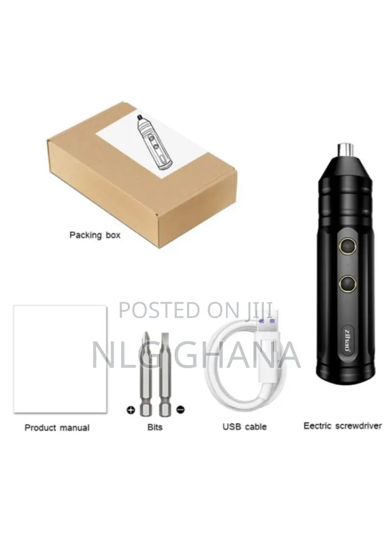 Mini Cordless Electric Screwdriver Portable Drill Tools Set. Tvx8400
