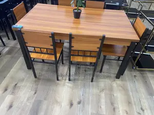 Wood Color Dining Set With 6chairs