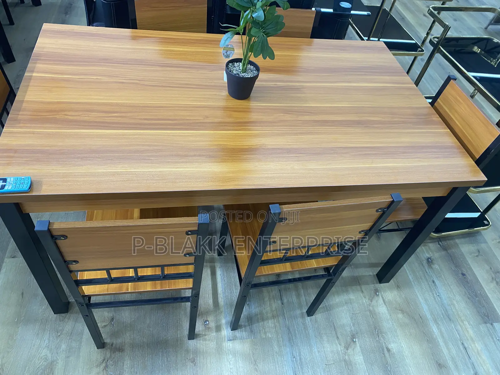 Wood Color Dining Set With 6chairs