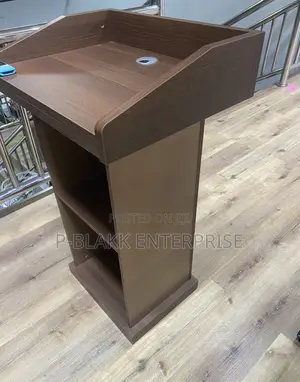 Modern Wooden Podium Stand Pulpit