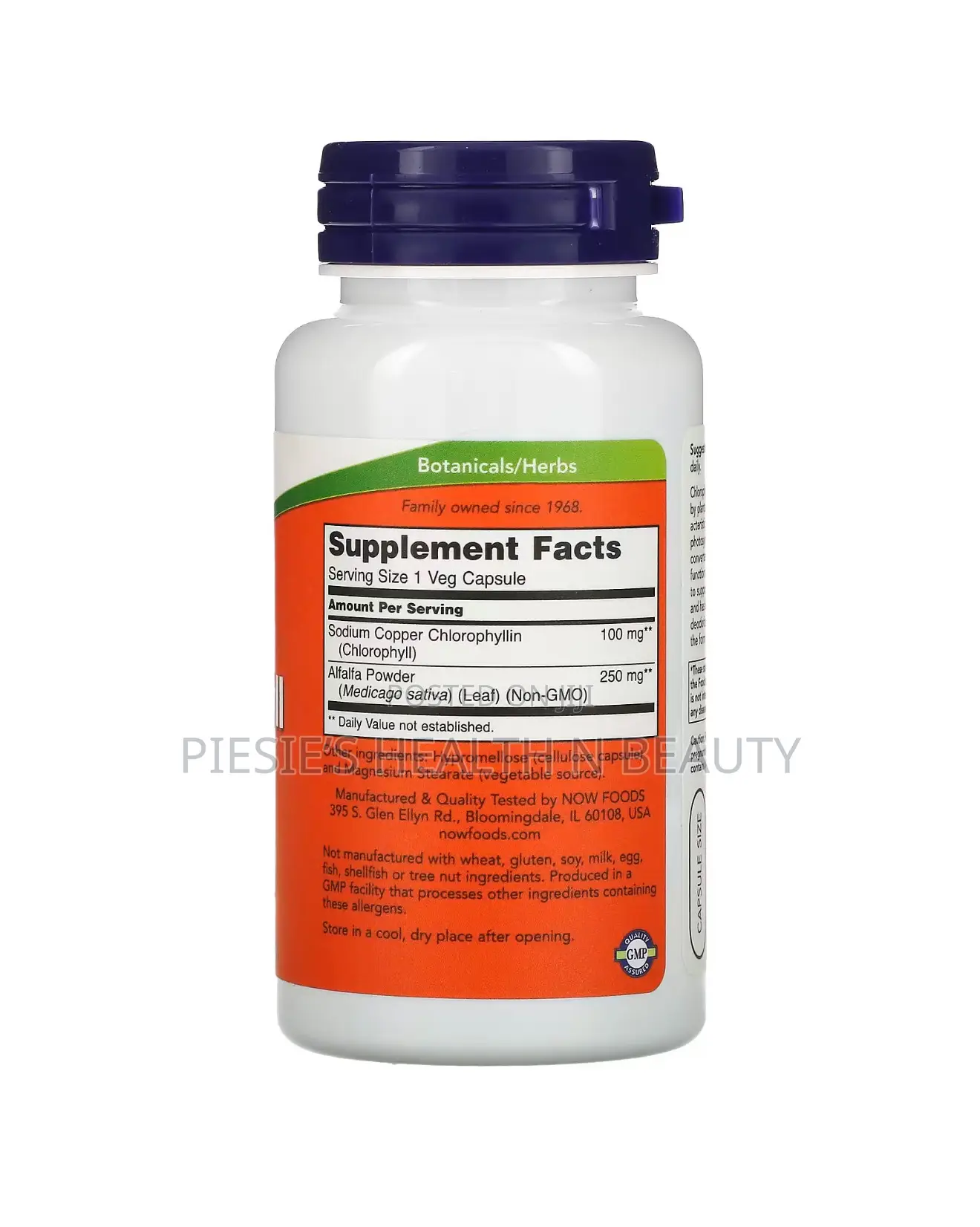 Now Foods Chlorophyll 100 Mg, 90 Veg Capsules