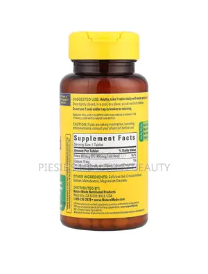 Nature Made Folic Acid 400mcg, 250 Tablets