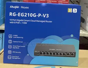 Rg-Eg210g-P-V3 10-Port Gigabit Smart Cloud Managed Router With 8 Poe+