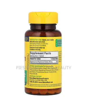 Nature Made Magnesium 250 Mg,100 Tablets