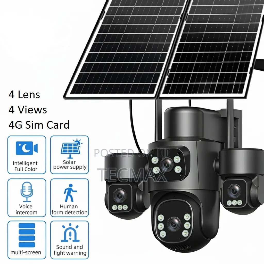 4g 4 Lens Solar Camera