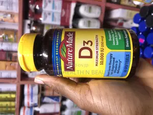 Nature Made Vitamin D3 Maximum Strength 10,000 Iu(250 McG),60 Softgels