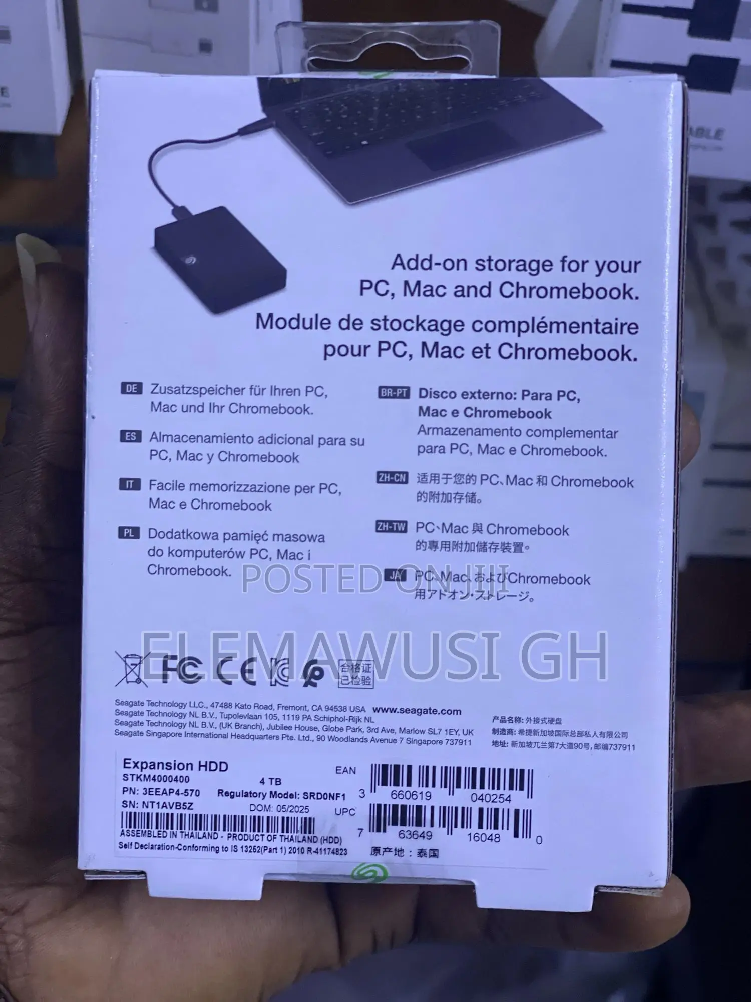 Seagate 4tb Eternal Hard Drive