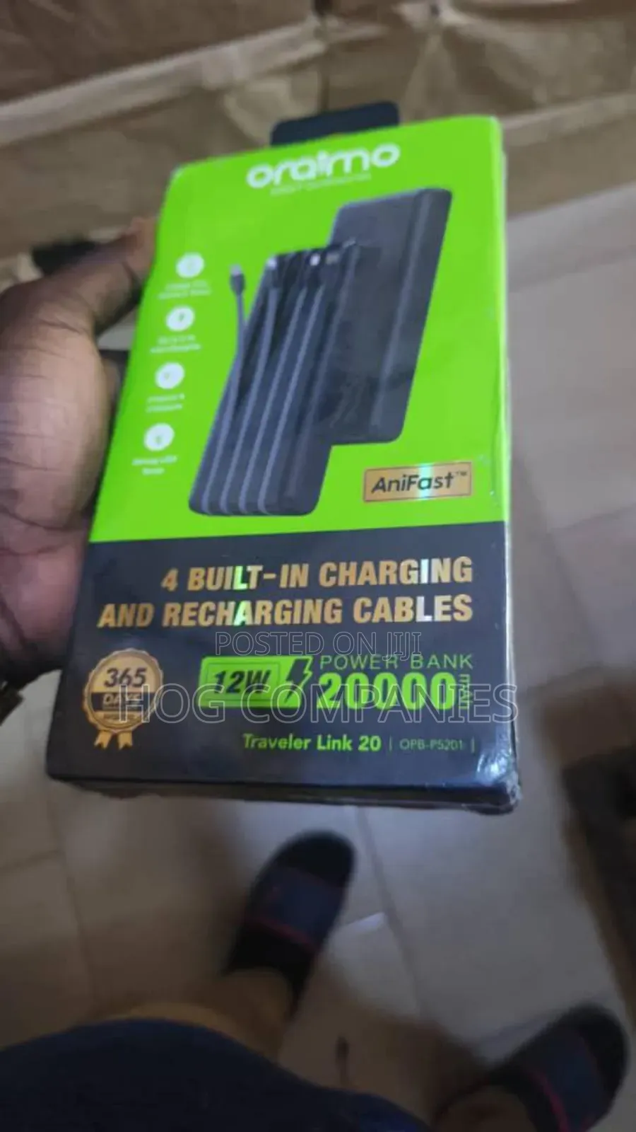 Oraimo Traveler Link 20 Power Bank in Accra - Fast Delivery in 2 Hours