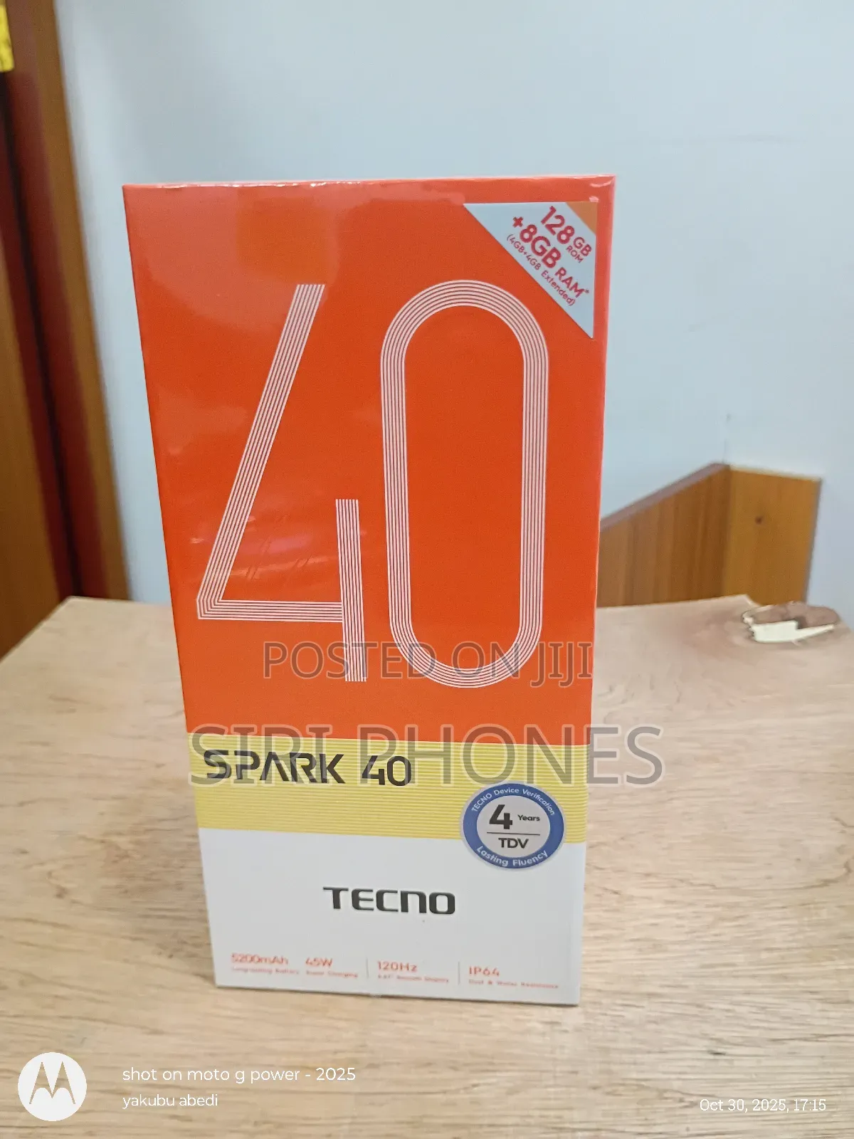 New Tecno Spark 40 128 GB Black