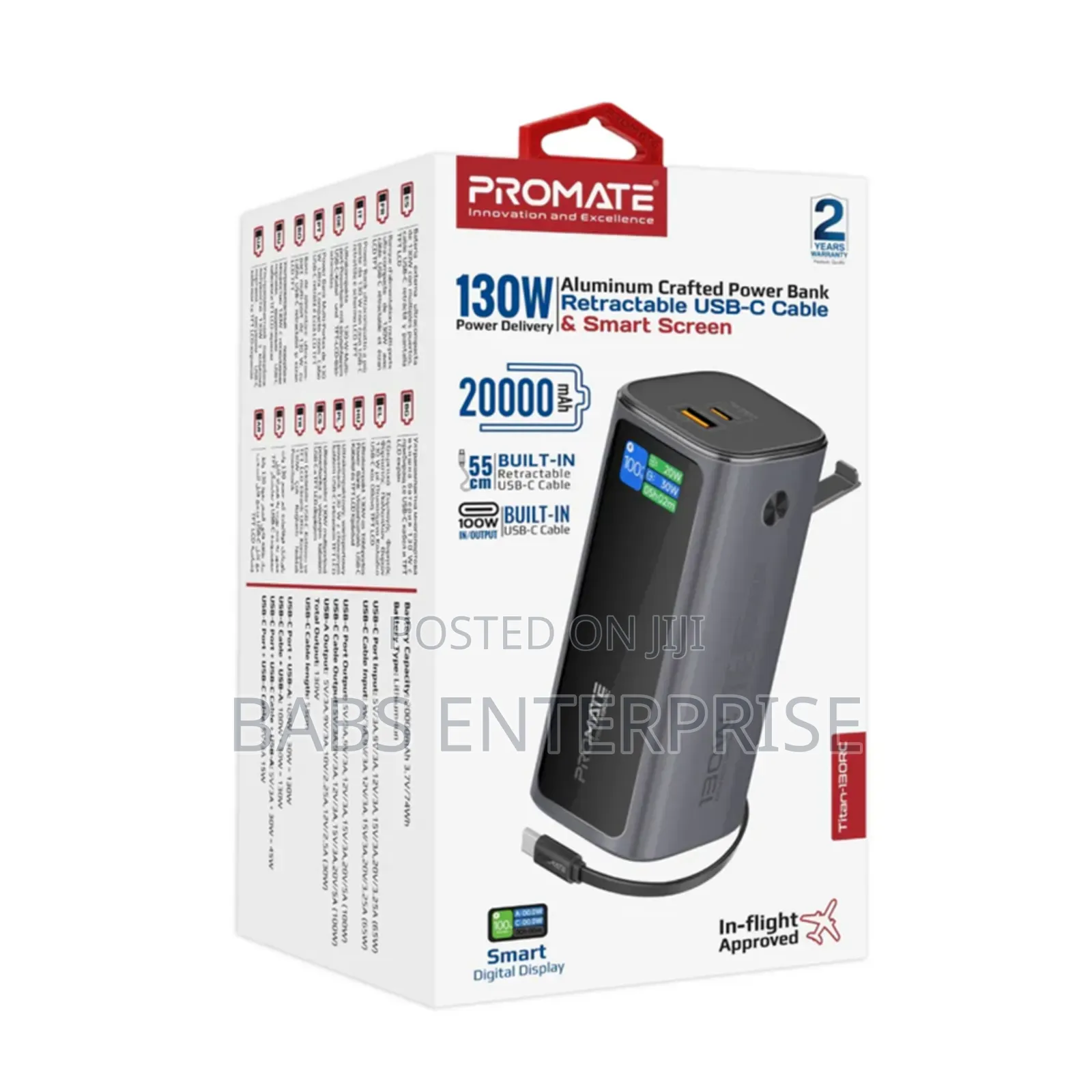 Promate Titan-130rc 20000mah Ultra Compact 130w Multi-port Power Bank