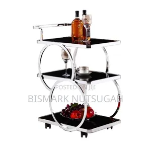 Modern 3-tier Hotel Drink Bar Cart Trolley