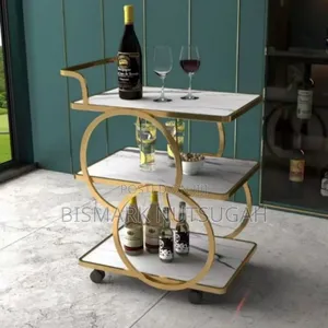 Modern 3-tier Hotel Drink Bar Cart Trolley
