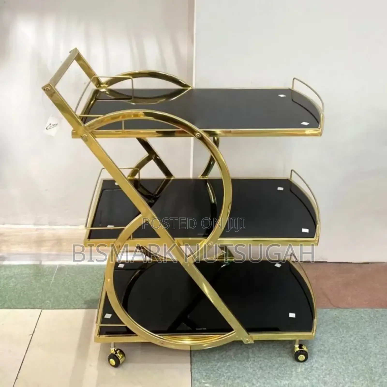 Modern 3-tier Hotel Drink Bar Cart Trolley