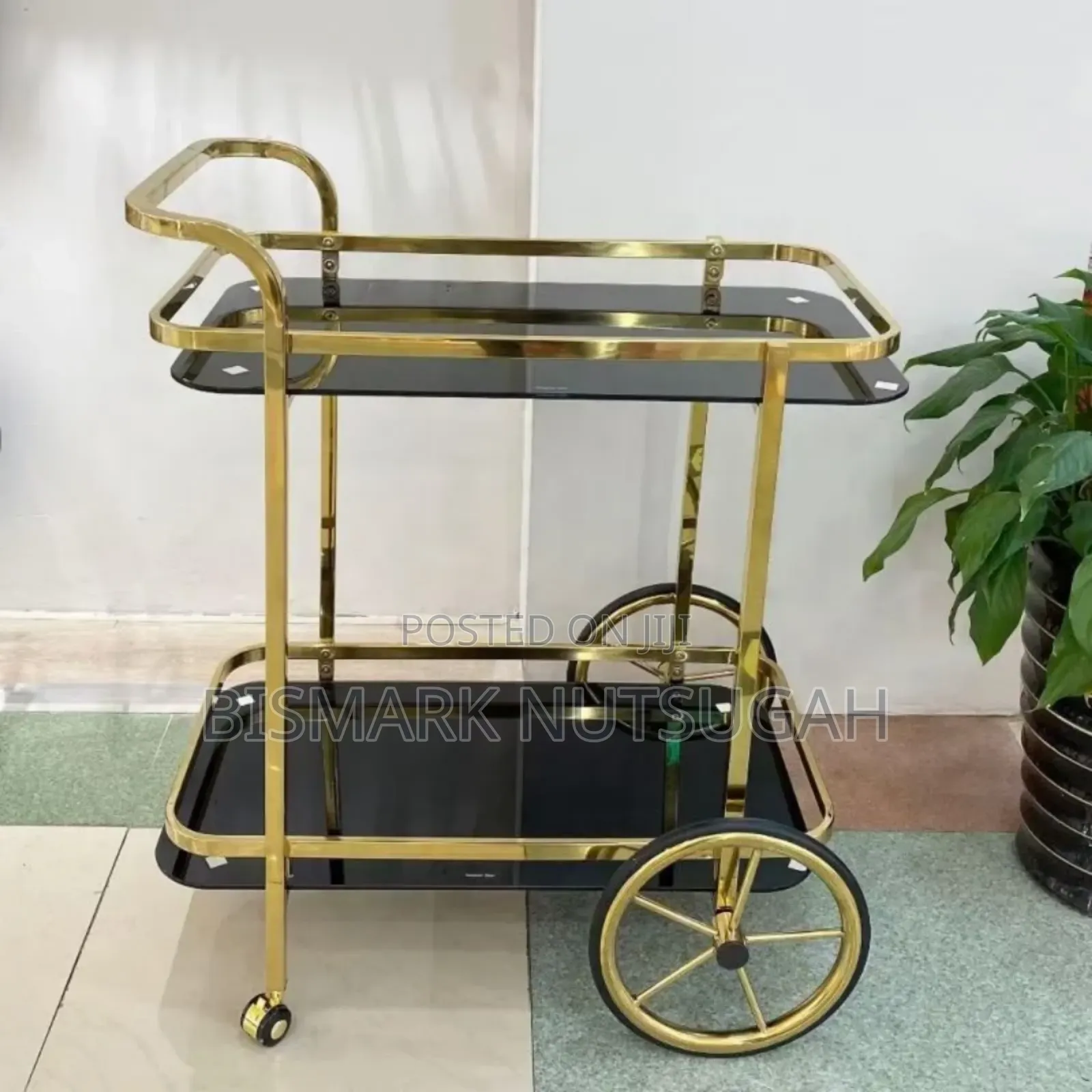 Modern 3-tier Hotel Drink Bar Cart Trolley