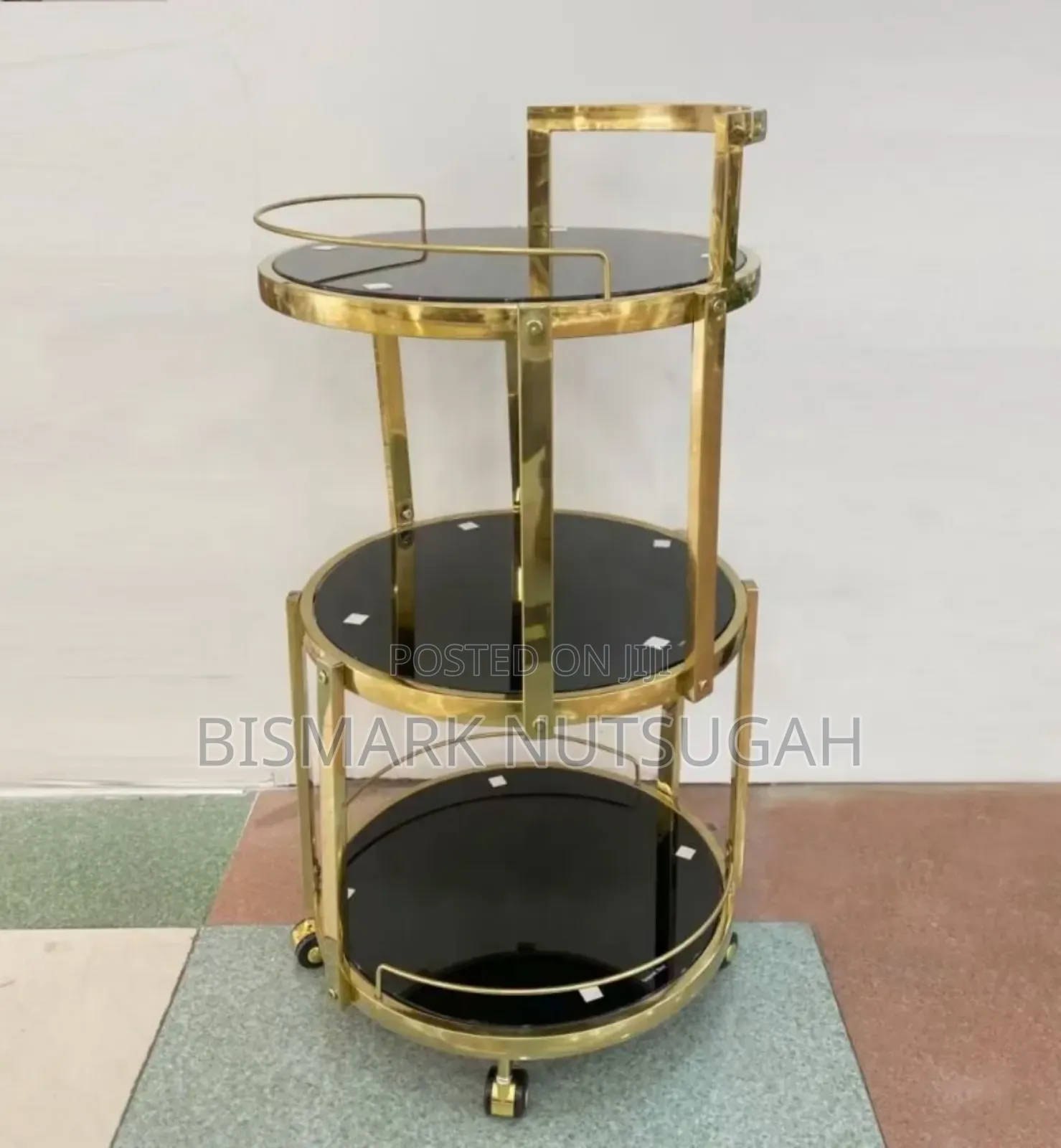 Modern 3-tier Hotel Drink Bar Cart Trolley