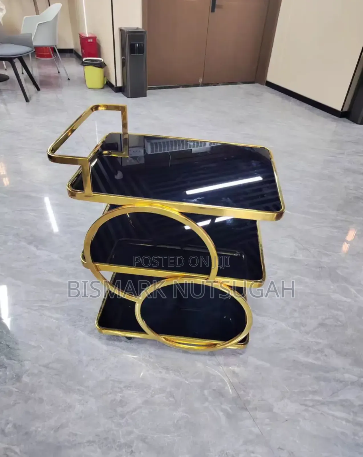 Modern 3-tier Hotel Drink Bar Cart Trolley
