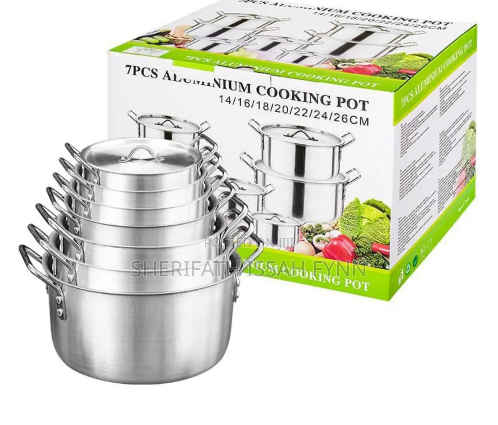 7 Pieces Aluminum Cooking Pot
