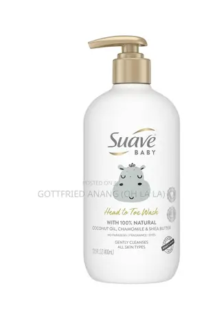 Suave Baby Head to Toe Body Wash With Coconut Oil, 13.5 Oz
