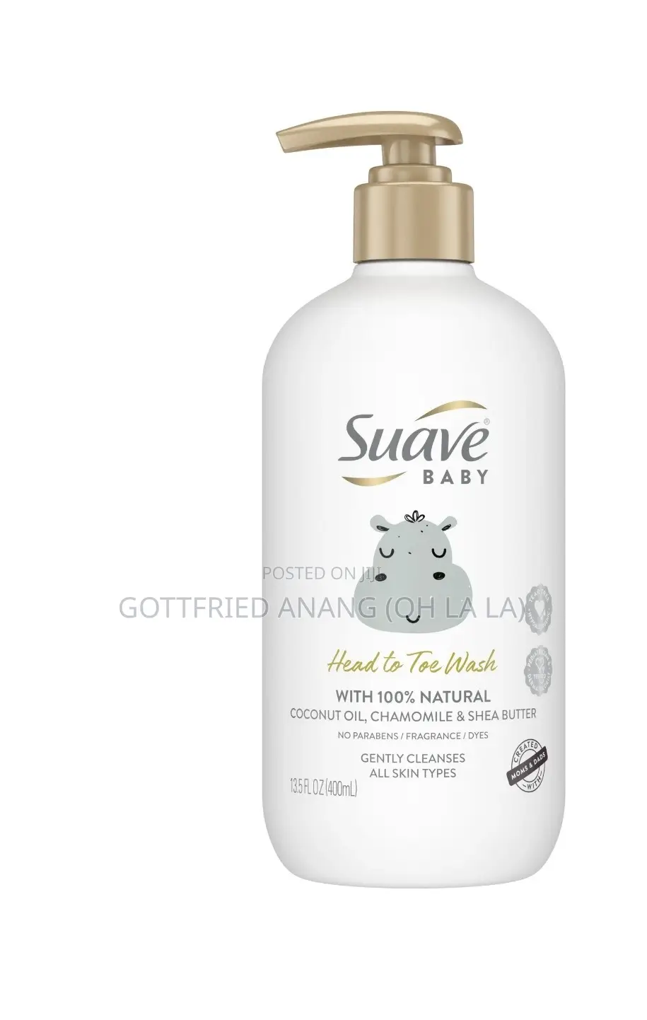 Suave Baby Head to Toe Body Wash With Coconut Oil, 13.5 Oz