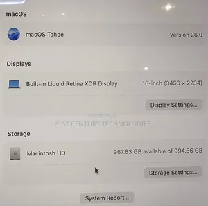 Laptop Apple MacBook Pro 2021 M1 64GB Apple M1 Max SSD 1T