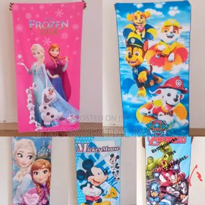Swimming Towels for Kids With Cartoons Christmas