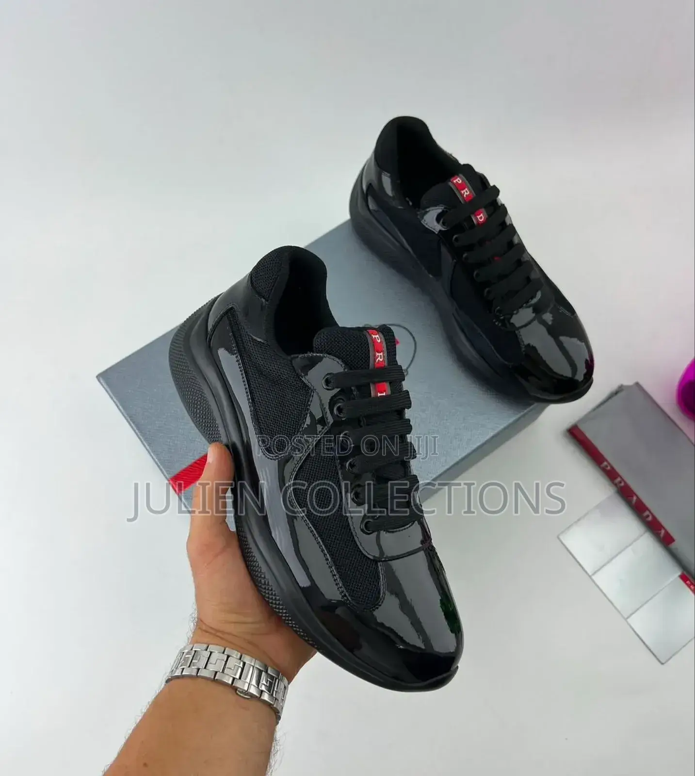 Prada America's Cup Og Leather Mirror