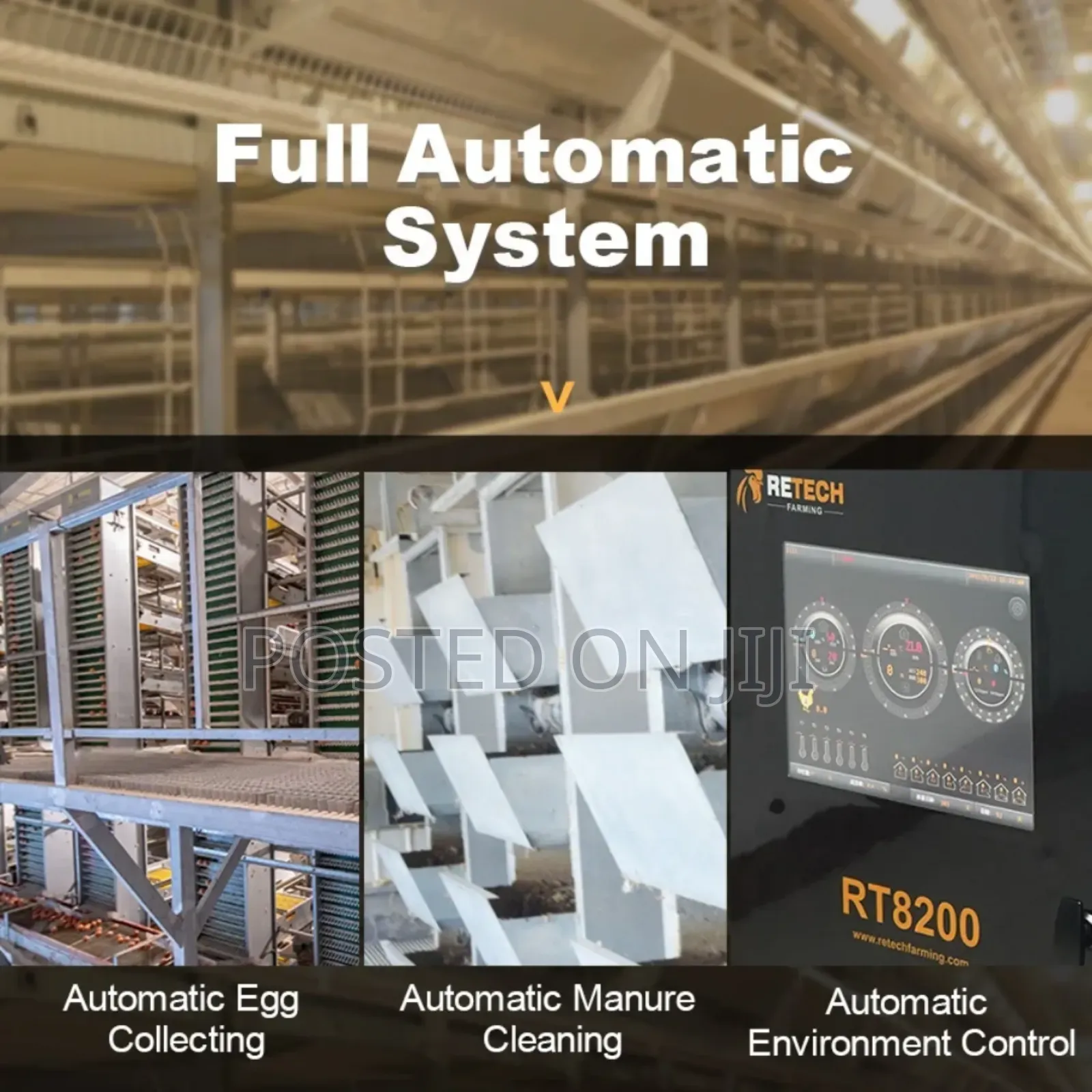 Fully Automated Poultry Structure and Cage
