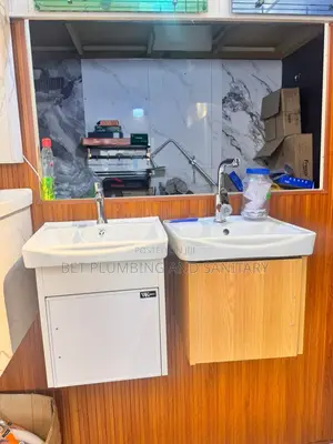 Imported Hanging Cabinet Basin With Mirror Complete