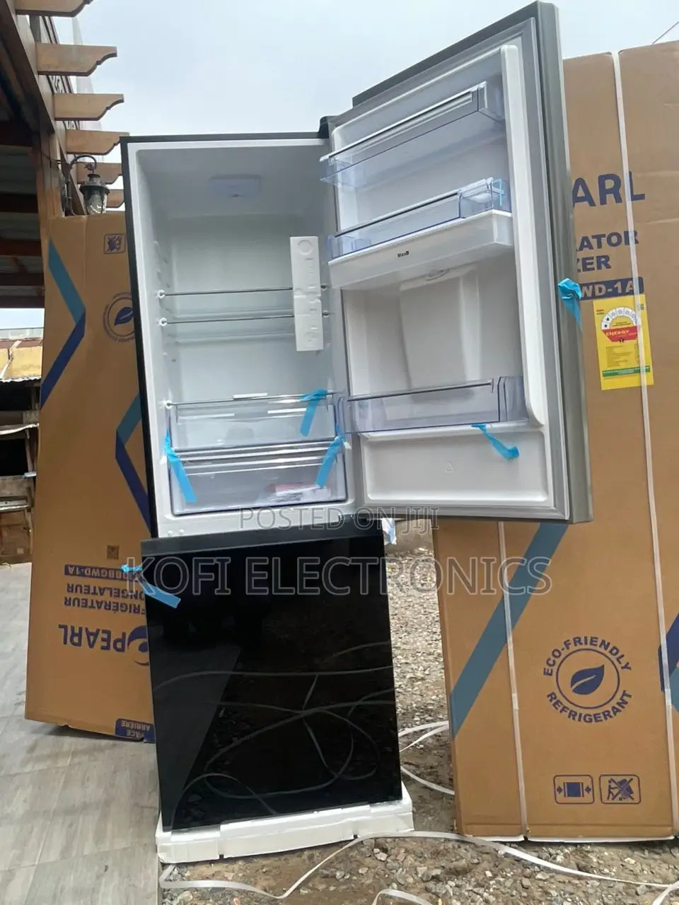 Pearl 309l Double Door Refrigerator Elegant Black Finish
