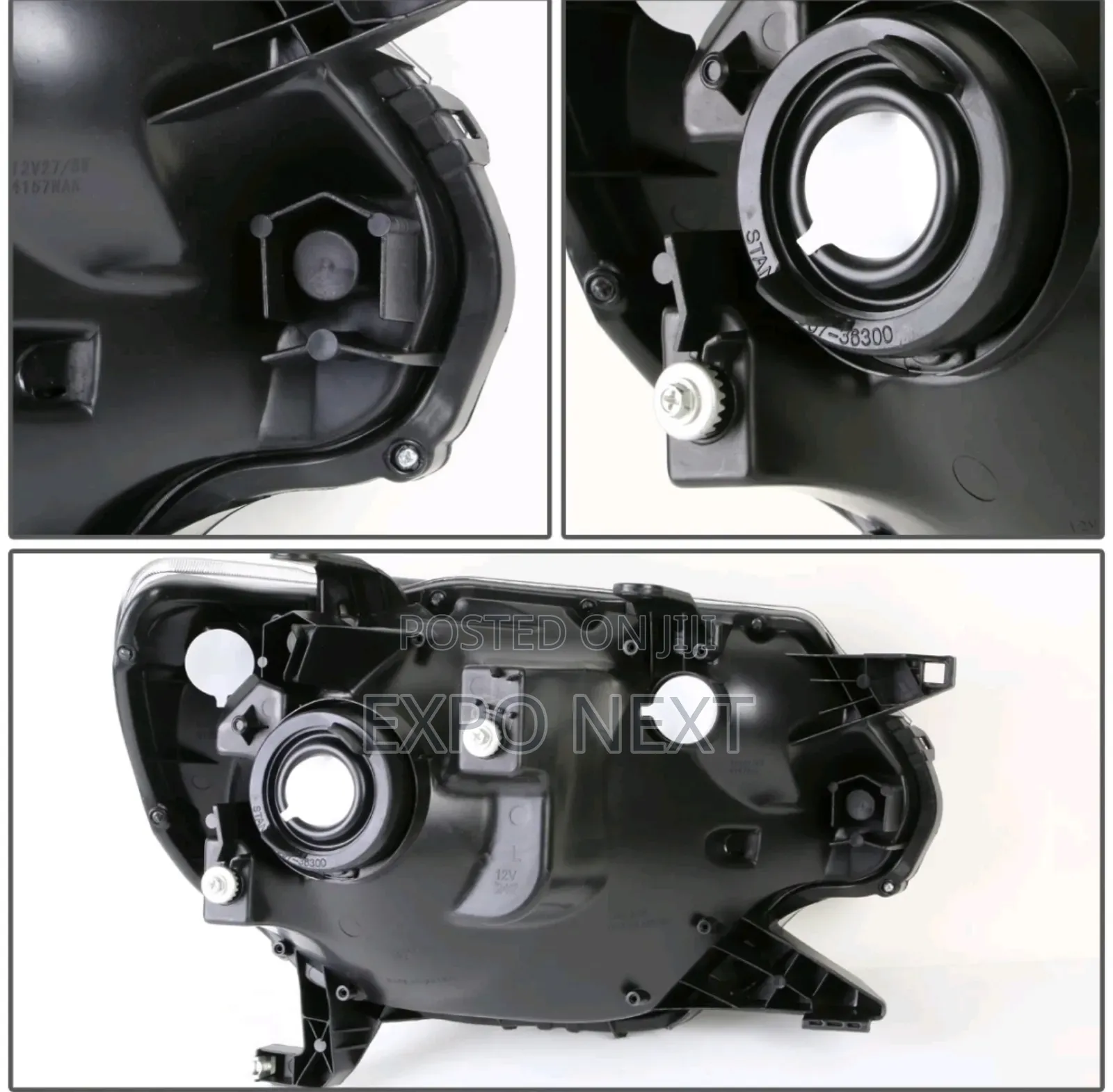 2012-2015 Toyota Tacoma Halogen Chrome Headlight Pair