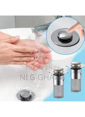 304 Stainless Steel Drain Filter Plug Pop Up Basin Stopper. Tvx25804
