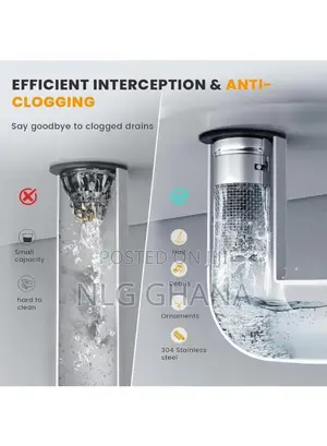 304 Stainless Steel Drain Filter Plug Pop Up Basin Stopper. Tvx25804