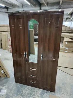 Foreign 3 Doors Wooden Wardrobe