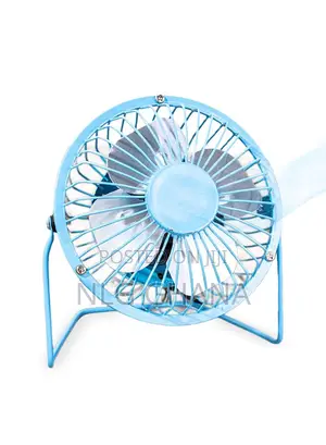 360-Degree Adjustable Wrought Iron Portable Table Fan. Tvx9391