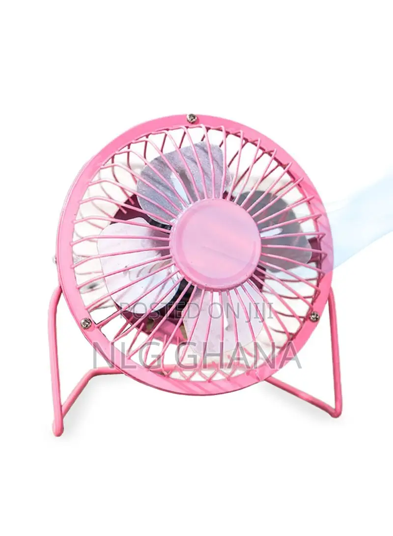 360-Degree Adjustable Wrought Iron Portable Table Fan. Tvx9391